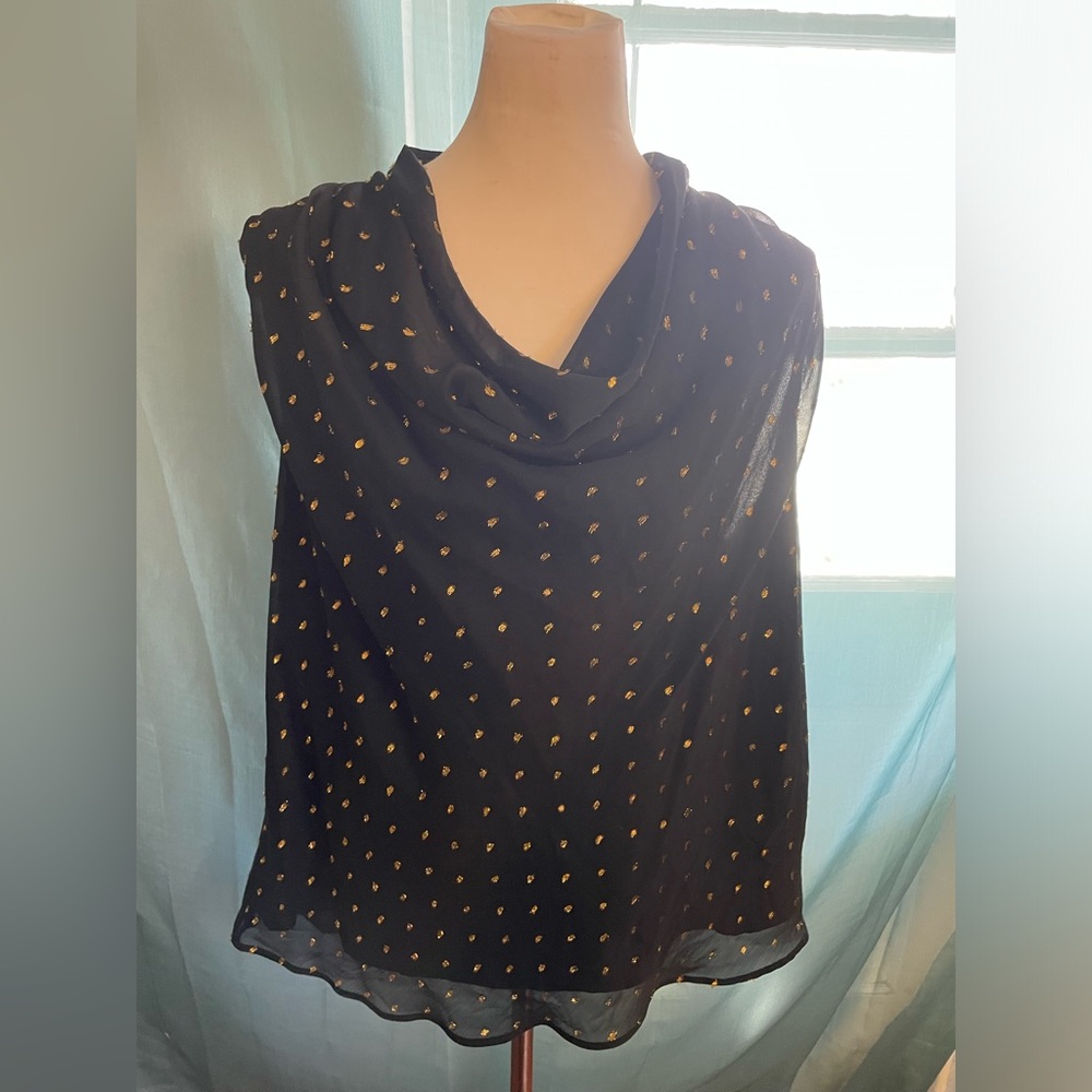 Beautiful INC concepts women’s polka dot sleeveless blouse size xxl